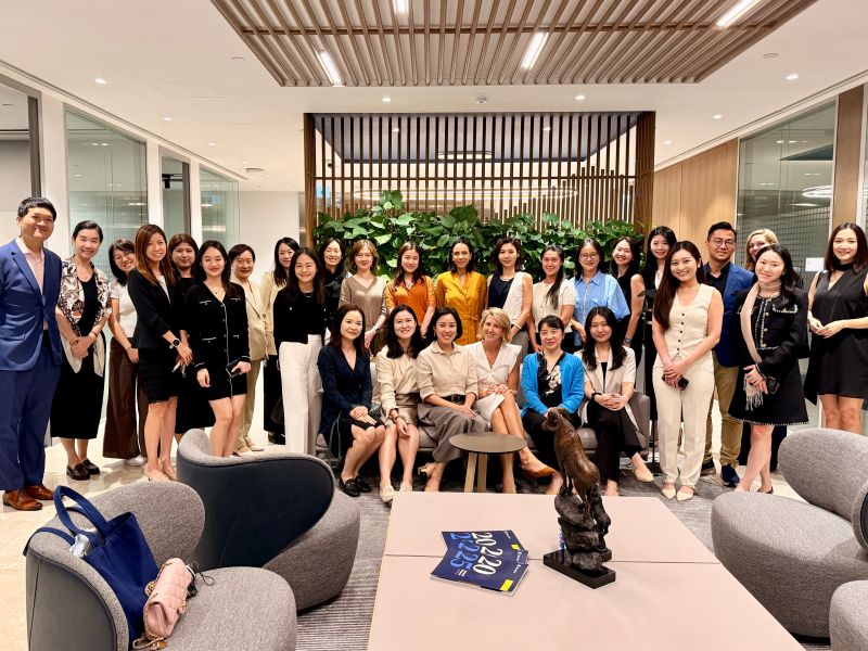 Attendees of the Ladies Consultant Network Hong Kong executive-presence session at T. Rowe Price, August 2026